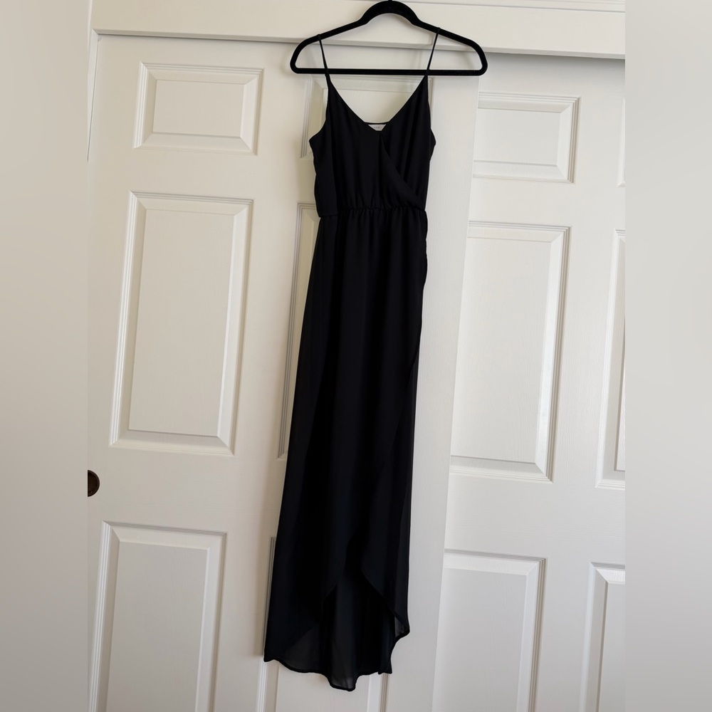 Floor length Black Maxi Dress